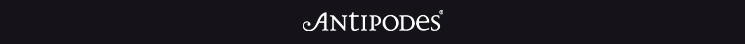 Tuotemerkin logo Antipodes :ltä